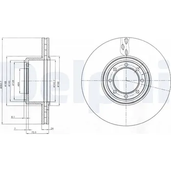 Brzdový kotouč Brzdový kotouč DELPHI BG4102