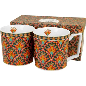 DUO Gifts Hrnek 400 ml GEOMETRIC - Festum - sada 2 ks