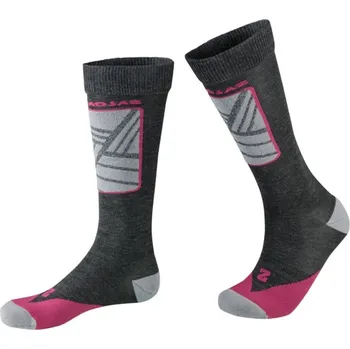 Pánské ponožky Salomon Performance lyžařské podkolenky - 0 - růžová | šedá - 36-38