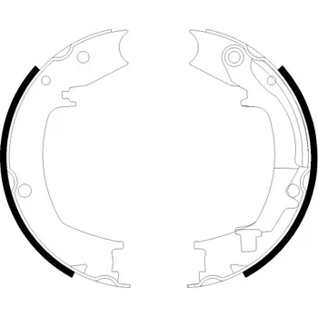 Brzdová čelist Sada brzdových čelistí, parkovací brzda TEXTAR 91066400