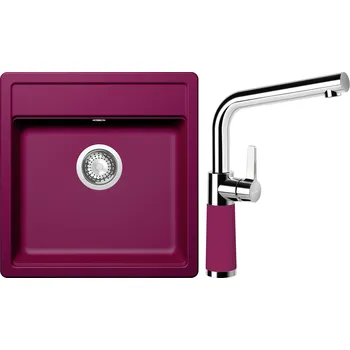 Granitový dřez Set Schock S11-6 (dřez Mono N-100S Berry + baterie SC-540 Berry)