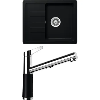 Granitový dřez Set Schock S1-5 (dřez Toledo D-100XS Puro + baterie SC-510.120 Puro)