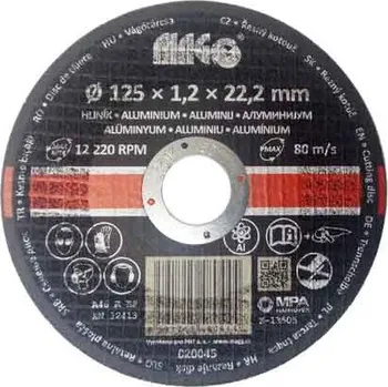 Řezný kotouč Řezný kotouč na hliník 125x1,2x22,2mm