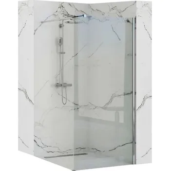 Rea AERO 90, sprchová zástěna WALK IN, 1-křídlová, 90 x 195 cm, lesklý chrom, transparentní, REA-K7553