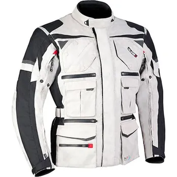 Sport MBW ARON pánská textilní moto bunda sv. šedá černá - 60