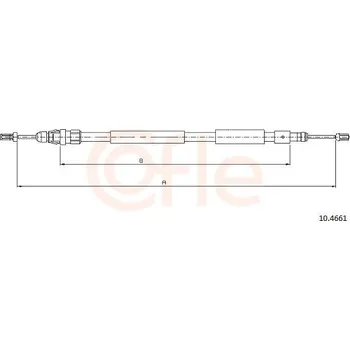 Autodíl Tažné lanko, parkovací brzda COFLE 10.4661