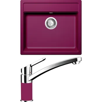 Granitový dřez Set Schock S10-3 (dřez Mono N-100 Berry + baterie SC-90 Berry)