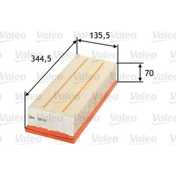 Vzduchový filtr Vzduchový filtr VALEO 585001