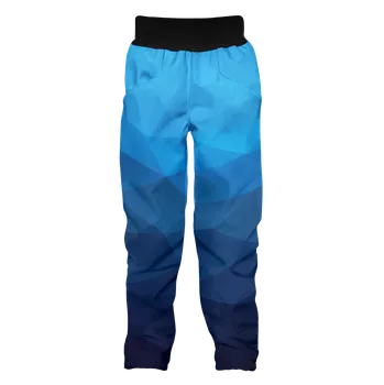 WAMU Softshellové kalhoty dětské MOZAIKA modrá vel. 86-92