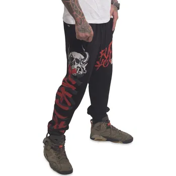 Pánské tepláky Yakuza Horned FU Casual 25037 black Velikost: XXL