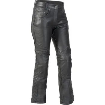 Moto kalhoty MBW BRIGITA Lady - dámské černé kožené kalhoty - 36