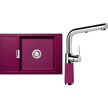 Granitový dřez Set Schock S5-7 (dřez Mono D-100XS Berry + baterie SC-540.120 Berry)