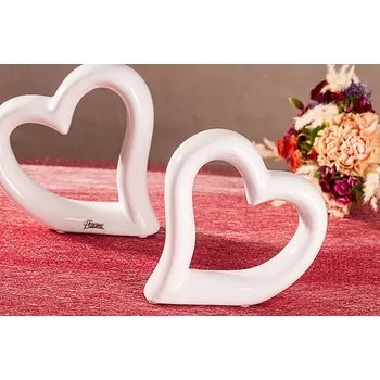 PARAMIT SRDCE BÍLÉ stojící výška 16 cm