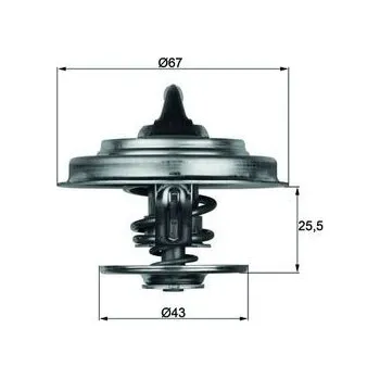 Těsnění motoru Termostat, chladivo MAHLE TX 18 83D