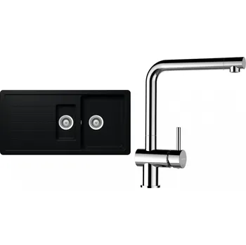 Granitový dřez Set Schock S4-8 (dřez Toledo D-150 Puro + baterie Epos Chrom)