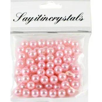 Dětské navlékací korálky Korálky 10 mm - růžové - 80 ks - PK510-6