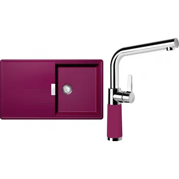 Granitový dřez Set Schock S13-6 (dřez Tia D-100 Berry + baterie SC-540 Berry)