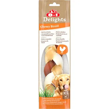 Pamlsek pro psa 80g 8in1 Delights žvýkací kuřecí cop