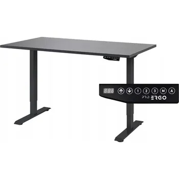 Psací stůl Obdélníkový psací stůl Pro Ergo 138 x 80 x 119 cm černý