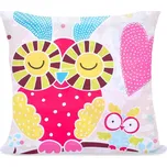Povlak na polštář DecoKing Cute Owl 80x80 barevný, velikost 80x80