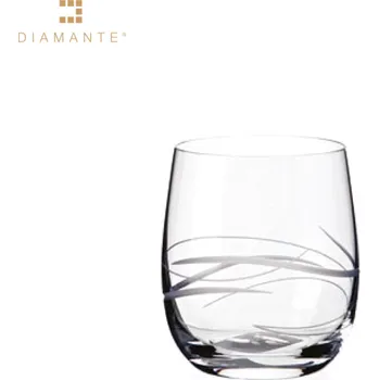 Sklenice Diamante, Slovensko Odlivky Fantasy 250 ml broušené sada 6 ks