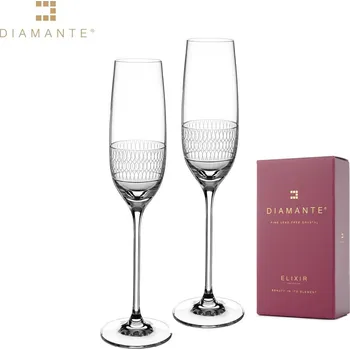 Sklenice Diamante, Slovensko Sklenice Elise 260 ml flétny Diamante® sada 2 ks