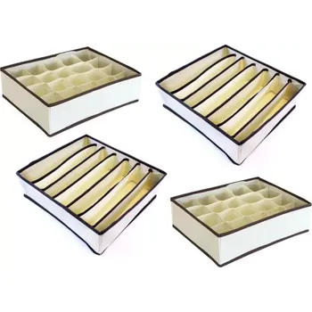 Úložný box ORGANIZÉR NA PODPRSENKY, SPODNÍ PRÁDLO SADA 4KS AG435A + AG126C