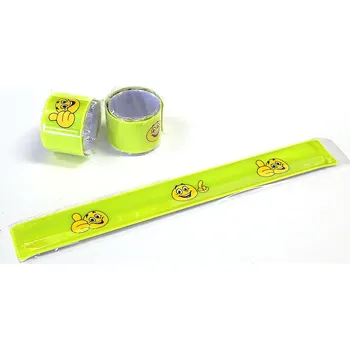 Reflexní páska, žlutá se smajlíkem, 3x24cm, 1ks