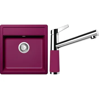 Granitový dřez Set Schock S11-4 (dřez Mono N-100S Berry + baterie SC-510 Berry)