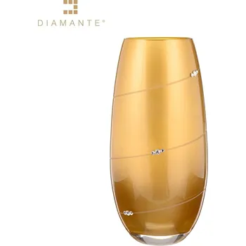 Váza Diamante, Slovensko Váza 25 cm Barell Gold