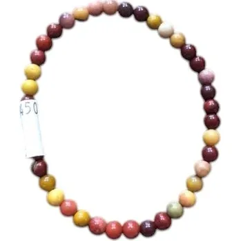 Drahý kámen Náramek Jaspis australský (mokait) 4 mm