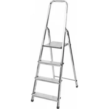 Žebřík SATOS Schůdky jednostranné Al 4, nosnost 125 kg