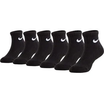 Nike 6-Pack Quarter Socks Infants Black Infs C3-C7