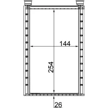 Výměník tepla, vnitřní vytápění MAHLE AH 224 000S
