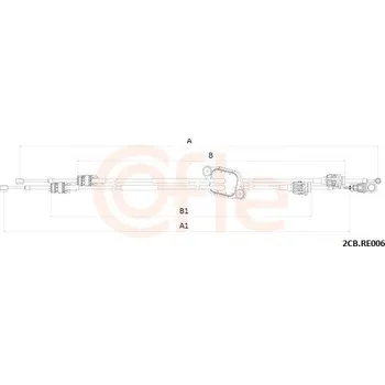 Tažné lanko, ruční převodovka COFLE 92.2CB.RE006