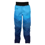 WAMU Softshellové kalhoty dětské MOZAIKA modrá vel. 92-98