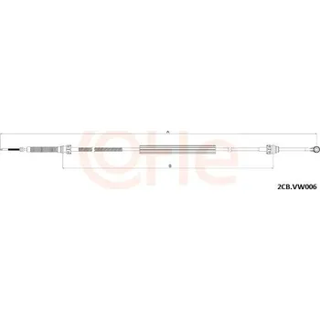 Tažné lanko, ruční převodovka COFLE 2CB.VK006