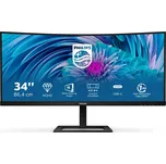 Philips LCD 346E2CUAE 34" zakřivený VA/3440x1440@100Hz/1ms/300cd/HDMI/DP/4xUSB/USB-C/Repro/HAS/VESA