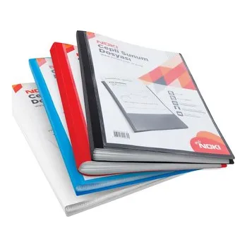 Noki, Katalogová kniha, 60 kapes, PP, A4, s přední kapsou, černá