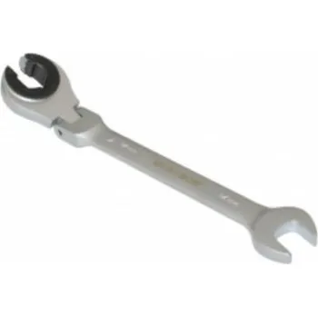 Očkoplochý kloubový klíč s ráčnou na převlečné matice, velikost 14 mm - QUATROS QS50214