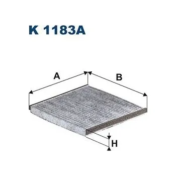 Ventilátor topení a klimatizace Filtr, vzduch v interiéru FILTRON K 1183A
