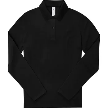Dámské tričko Dámské piqué polo s dlouhým rukávem z těžké bavlny My Polo 210 LSL /women black XXL