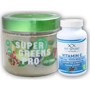 Super Greens PRO V2.0 360g + Vitamin C 1000mg with Rose Hips 120 tab