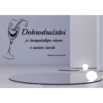 Samolepící dekorace Samolepky na zeď - Citát - Wilhelm von Humboldt (XL (125 x 80 cm))