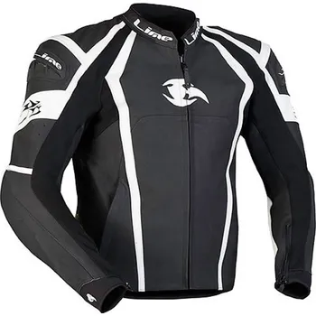 Moto bunda MBW THORN - kožená sportovní bunda černá bílá - 48