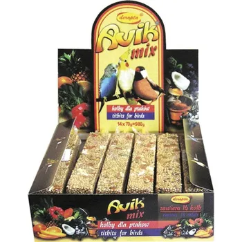 Krmivo pro ptáka Avik mix tyčinek pro exoty, 14x 70g