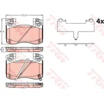 Sada brzdových destiček, kotoučová brzda TRW GDB2254