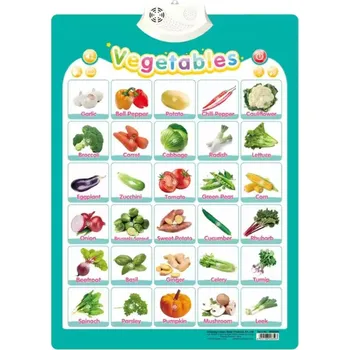Hütermann Výuková zvuková tabule angličtiny na pověšení -zelenina