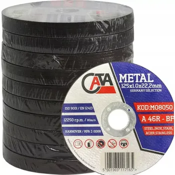 Brusný kotouč KOTOUČ ŘEZNÝ NA KOV 125x1.0x22.2mm CATA 50KS M08050