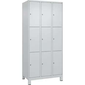 Šatní skříň Úložná skříňka C+P Cabo na nožičkách, 9 polic, 900 x 500 x 1950, šedá